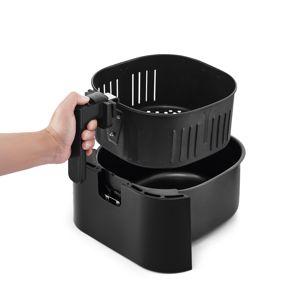 [Áp voucher giảm thêm 300k] Nồi Chiên Không Dầu LocknLock Visible Air Fryer Cube 5.5L - Màu Đen - EJF996BLK, , large image number 2